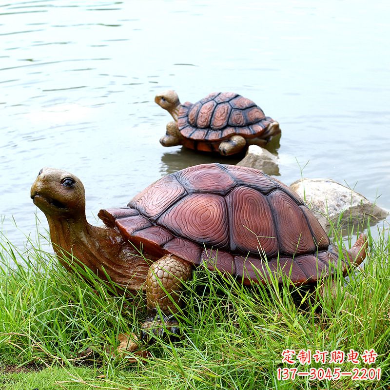 泰安仿真乌龟公园池塘水景动物雕塑摆件