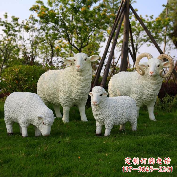 泰安精美玻璃钢动物雕塑