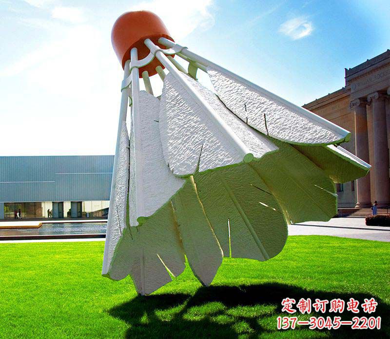 泰安高级定制不锈钢羽毛球雕塑
