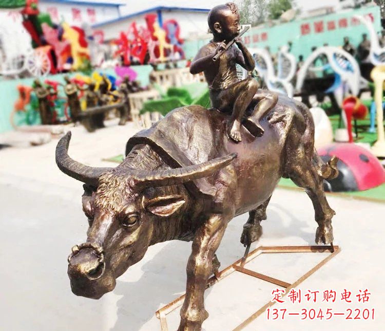 泰安牛郎雕塑精美绝伦的铜雕艺术