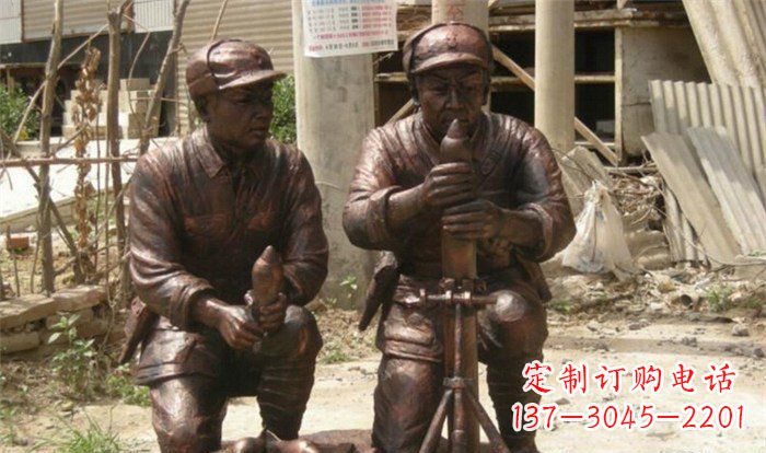 泰安英勇勇士铜雕
