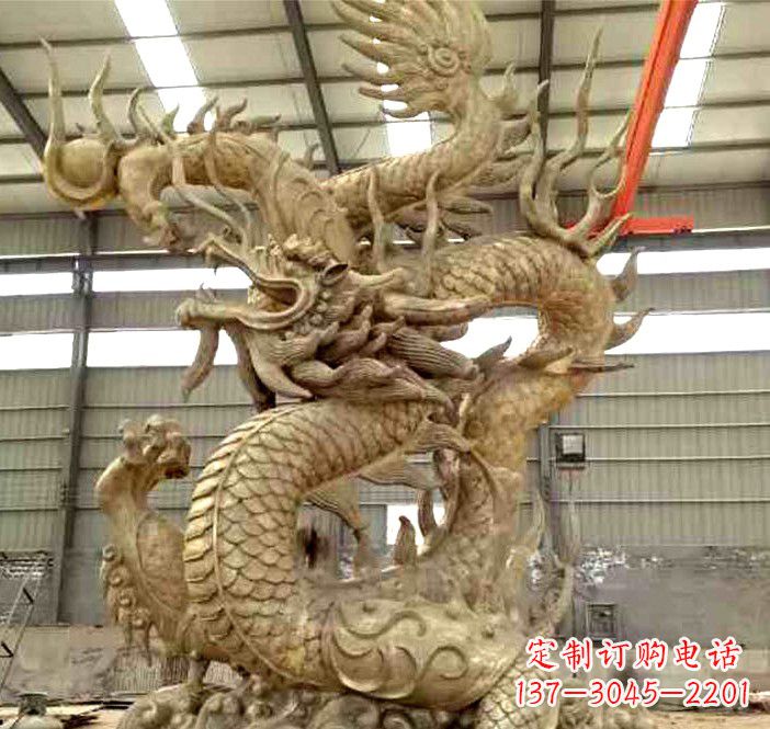 泰安精美铜龙雕塑