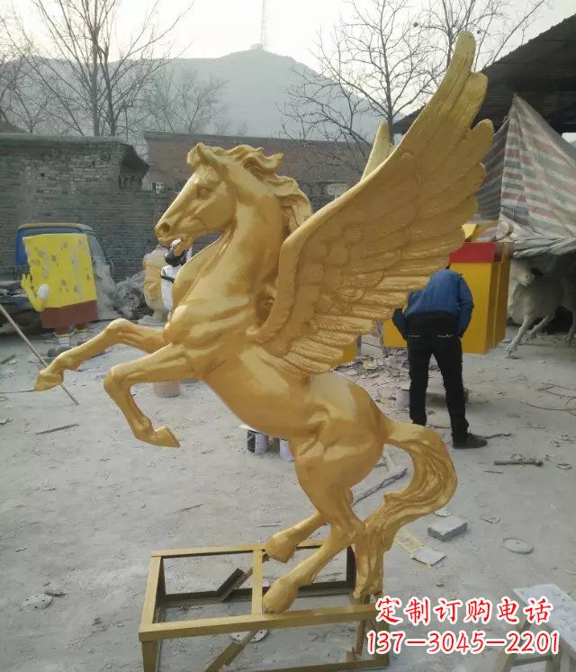 泰安飞马动物铜雕,精美细腻