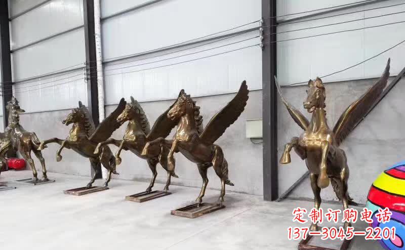 泰安精美绝伦的飞马铜雕