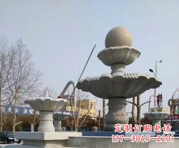 泰安风水球大型喷泉石雕