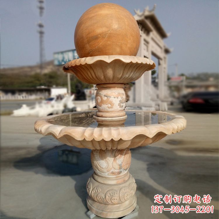 泰安风水球石雕塑