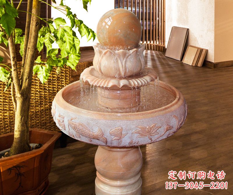 泰安风水球石雕图片