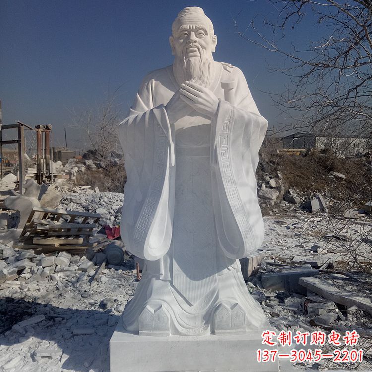 泰安夫子庙青铜雕塑孔子雕像