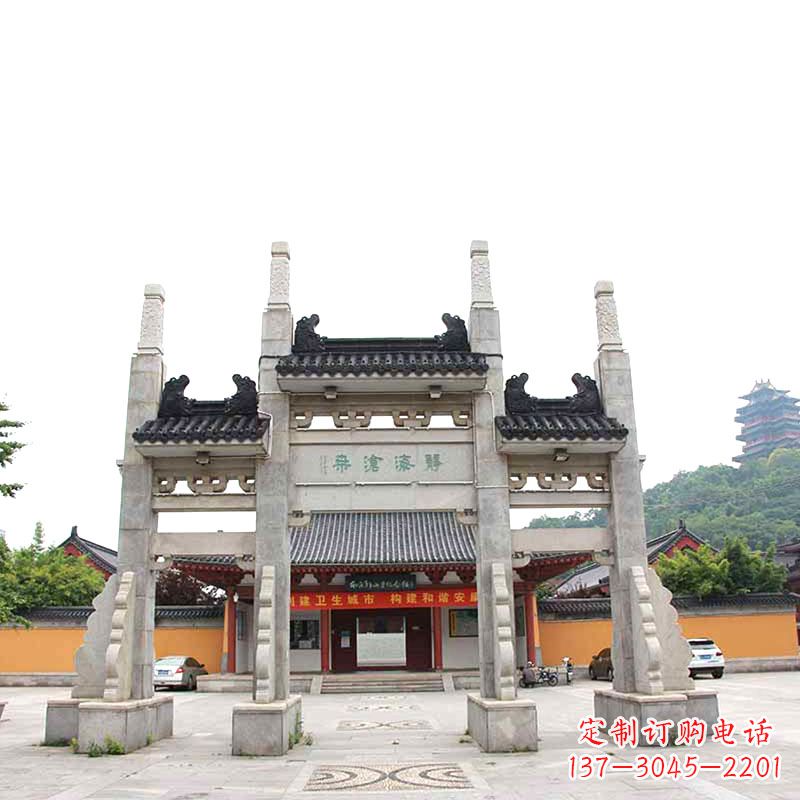 泰安佛教景区石牌坊