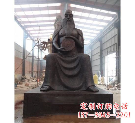 泰安伏羲铜雕塑,精雕细琢的精美艺术品