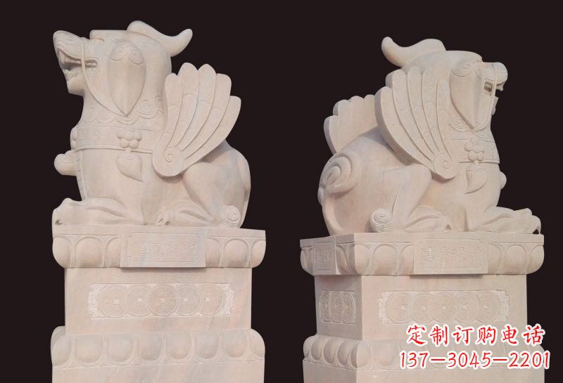泰安福星象征吉祥幸福高照貔貅石雕