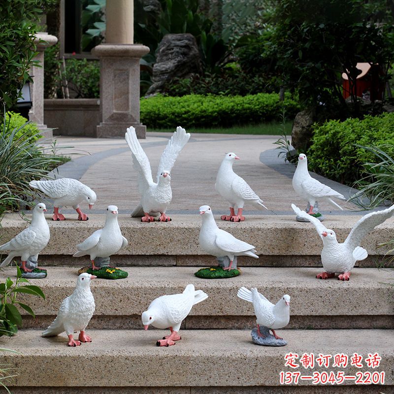 泰安鸽子抽象雕塑