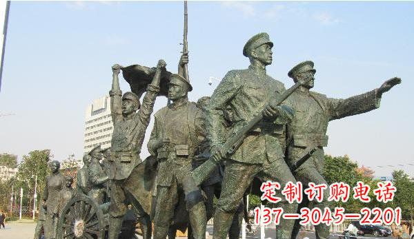 泰安纪念革命先烈的战士雕塑