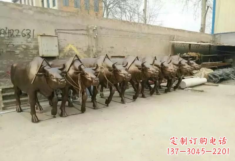 泰安艺术之作,牛雕塑