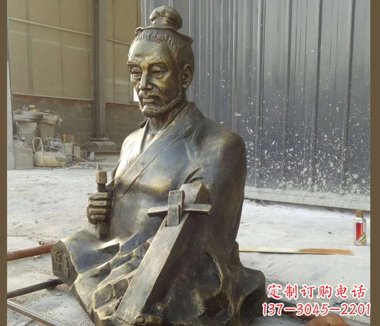 泰安青铜鲁班雕塑,赞颂传统工匠精湛技艺
