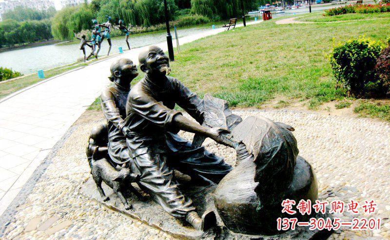 泰安新颖可爱的铜雕萝卜小品
