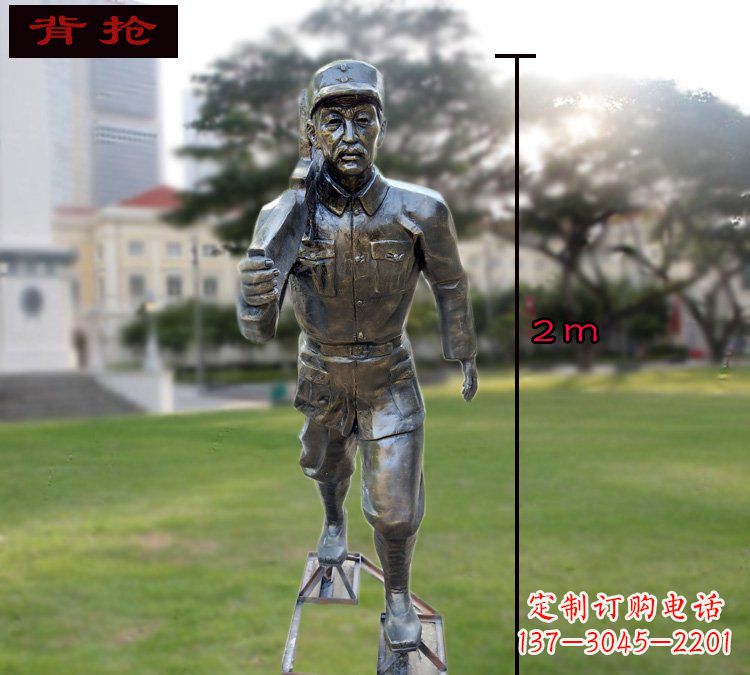 泰安中领雕塑英勇勇士铜雕