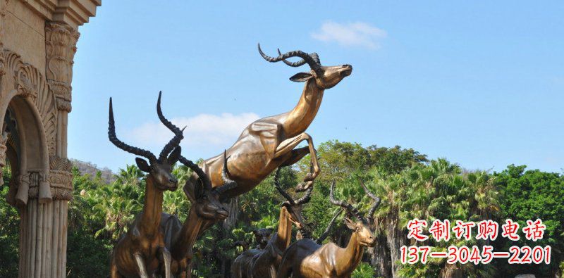泰安跃动的羚羊雕塑