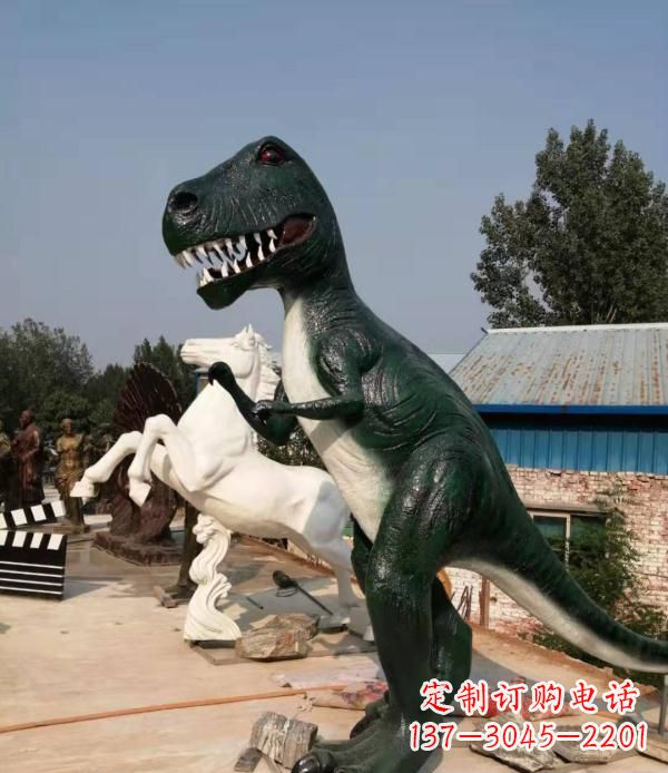 泰安玻璃钢仿真恐龙雕塑