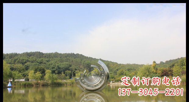 泰安不锈钢圆环景观雕塑