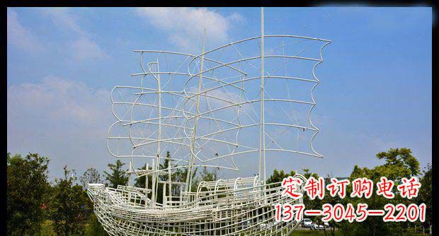 泰安唯美不锈钢帆船雕塑