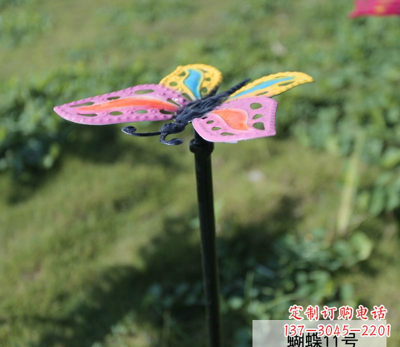 泰安个性化不锈钢彩色蝴蝶雕塑