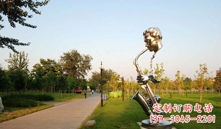 泰安不锈钢萨克斯抽象雕塑