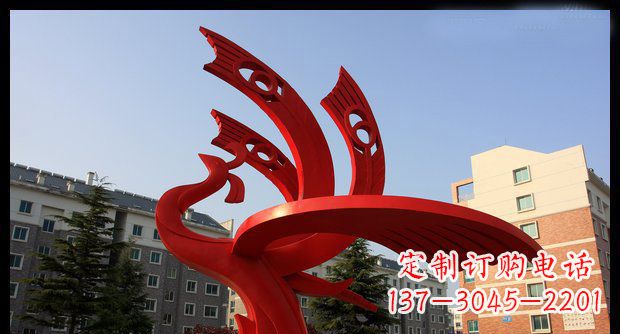 泰安不锈钢凤凰雕塑