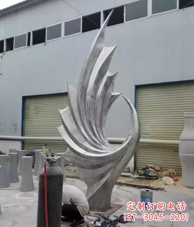 泰安 不锈钢凤凰抽象雕塑