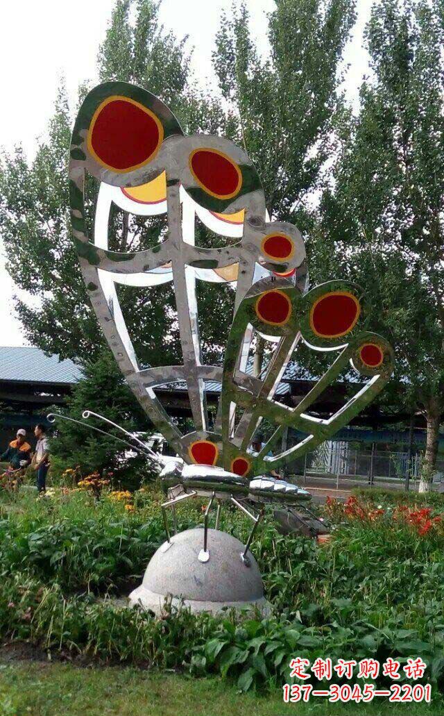 泰安现代艺术不锈钢蝴蝶雕塑