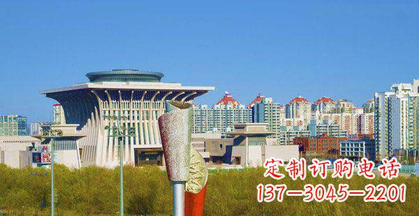 泰安高端特色不锈钢抽象火炬雕塑