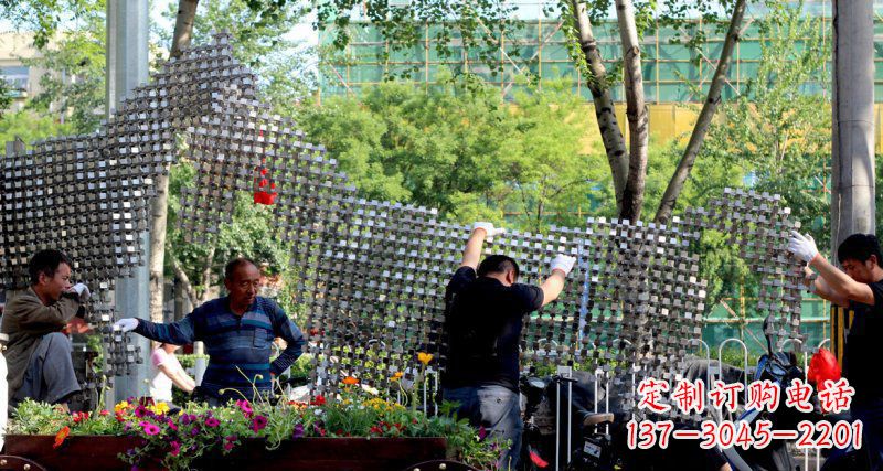 泰安中领雕塑 - 动物抽象不锈钢雕塑