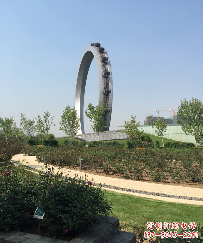 泰安精美摩天轮不锈钢抽象雕塑