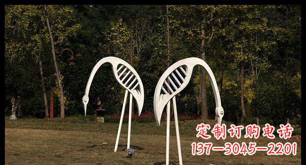 泰安精美不锈钢仙鹤雕塑