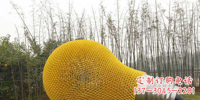泰安大型不锈钢灯泡雕塑