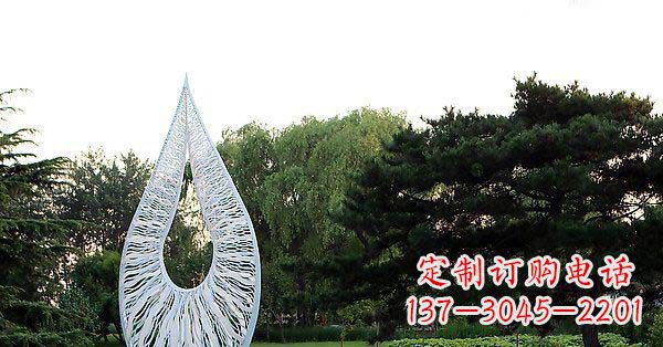 泰安精美水滴不锈钢雕塑