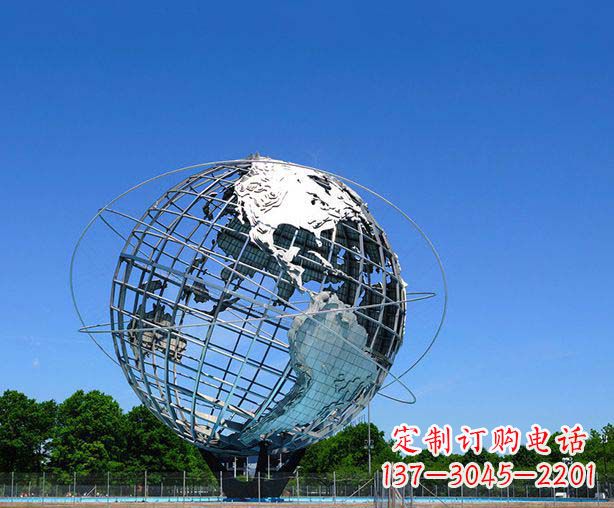 泰安不锈钢地球仪摆件雕塑