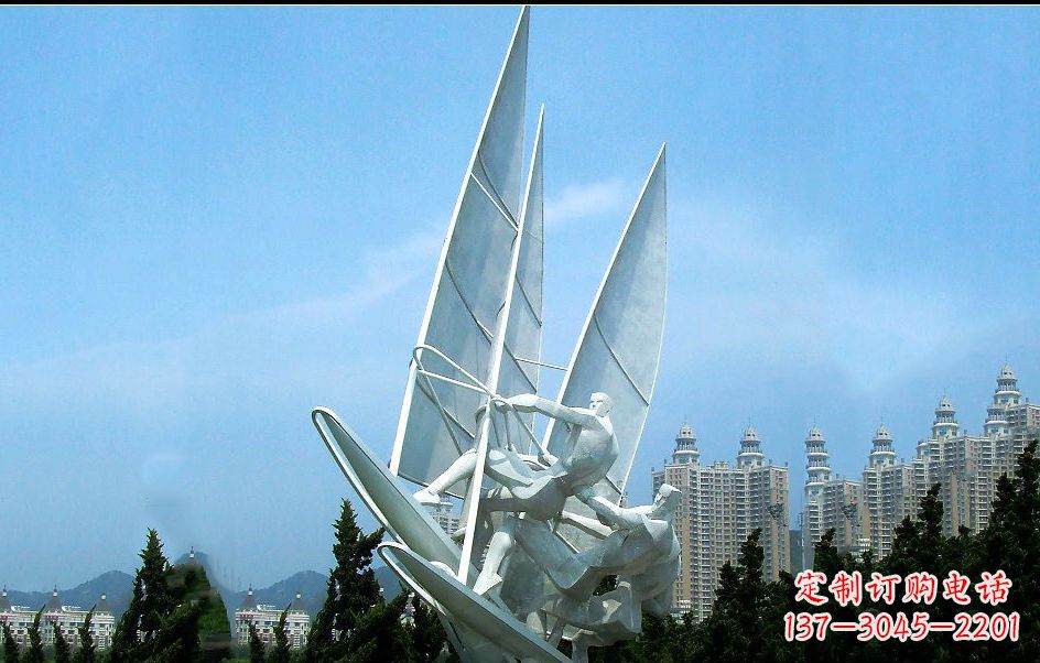 泰安不锈钢帆船比赛雕塑