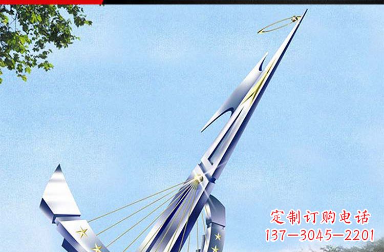 泰安古典高雅不锈钢帆船雕塑