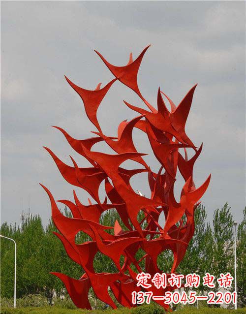 泰安不锈钢天鹅雕塑,唤醒公园景观