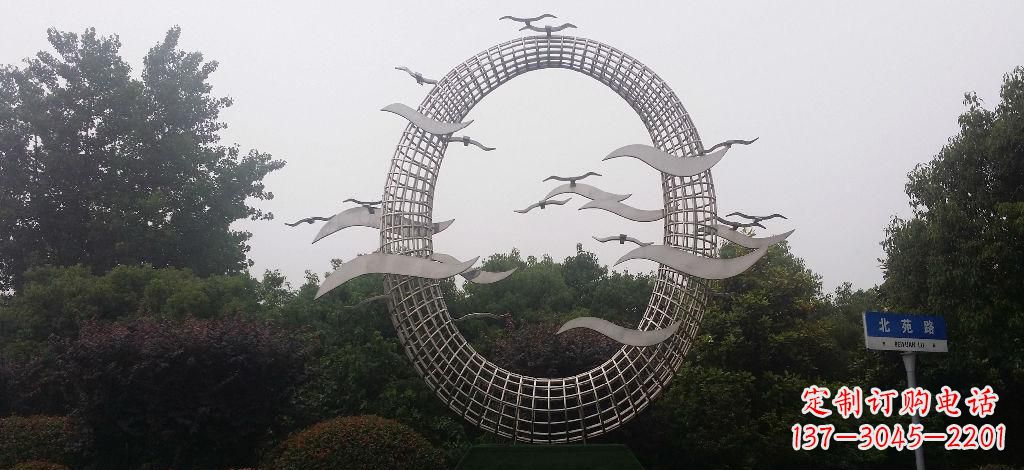 泰安优雅风采,质感之美,赏心悦目的不锈钢海鸥雕塑