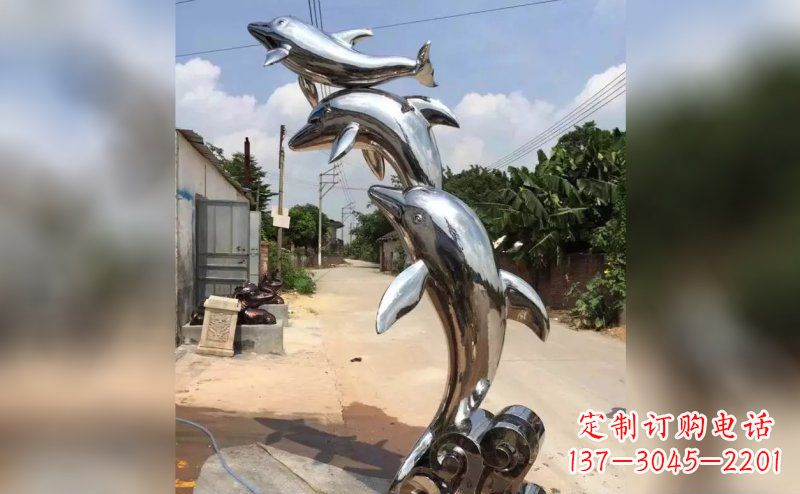 泰安产品名称优雅海豚雕塑