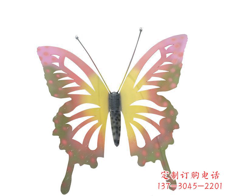 泰安梦幻缤纷不锈钢蝴蝶摆件雕塑