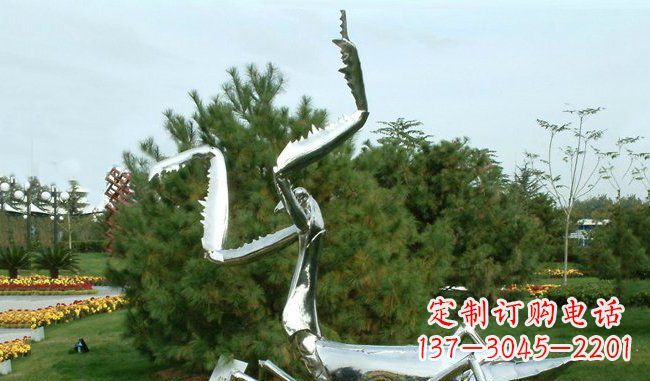 泰安不锈钢螳螂雕塑