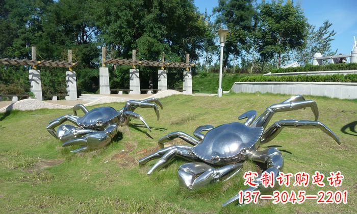 泰安产品名称精美铸造不锈钢螃蟹雕塑