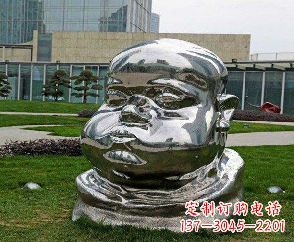 泰安儿童不锈钢头像雕塑