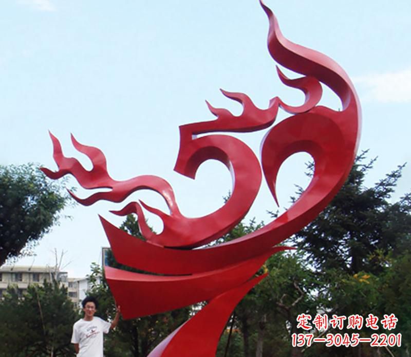 泰安梦幻飘带景观雕塑