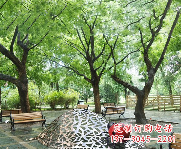 泰安悠久活力-不锈钢瓢虫雕塑