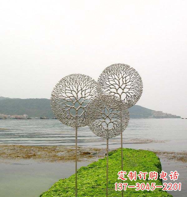 泰安 迷人的不锈钢蒲公英雕塑