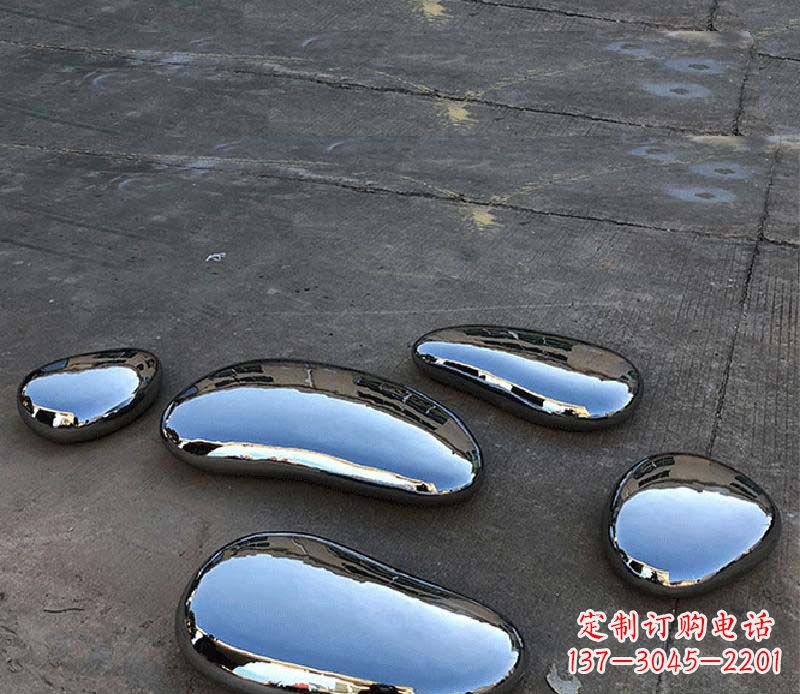 泰安不锈钢水滴景观雕塑美轮美奂,营造自然灵动